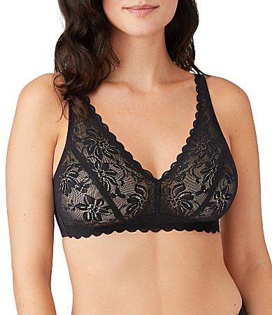 Wacoal Womens Soft Sense Lace Mesh Bralette 810334 Product Image