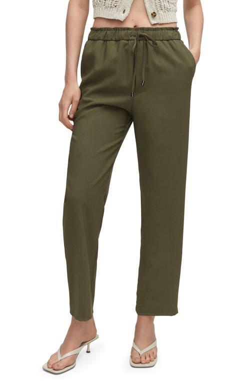 MANGO Flowy Straight Leg Pants Product Image