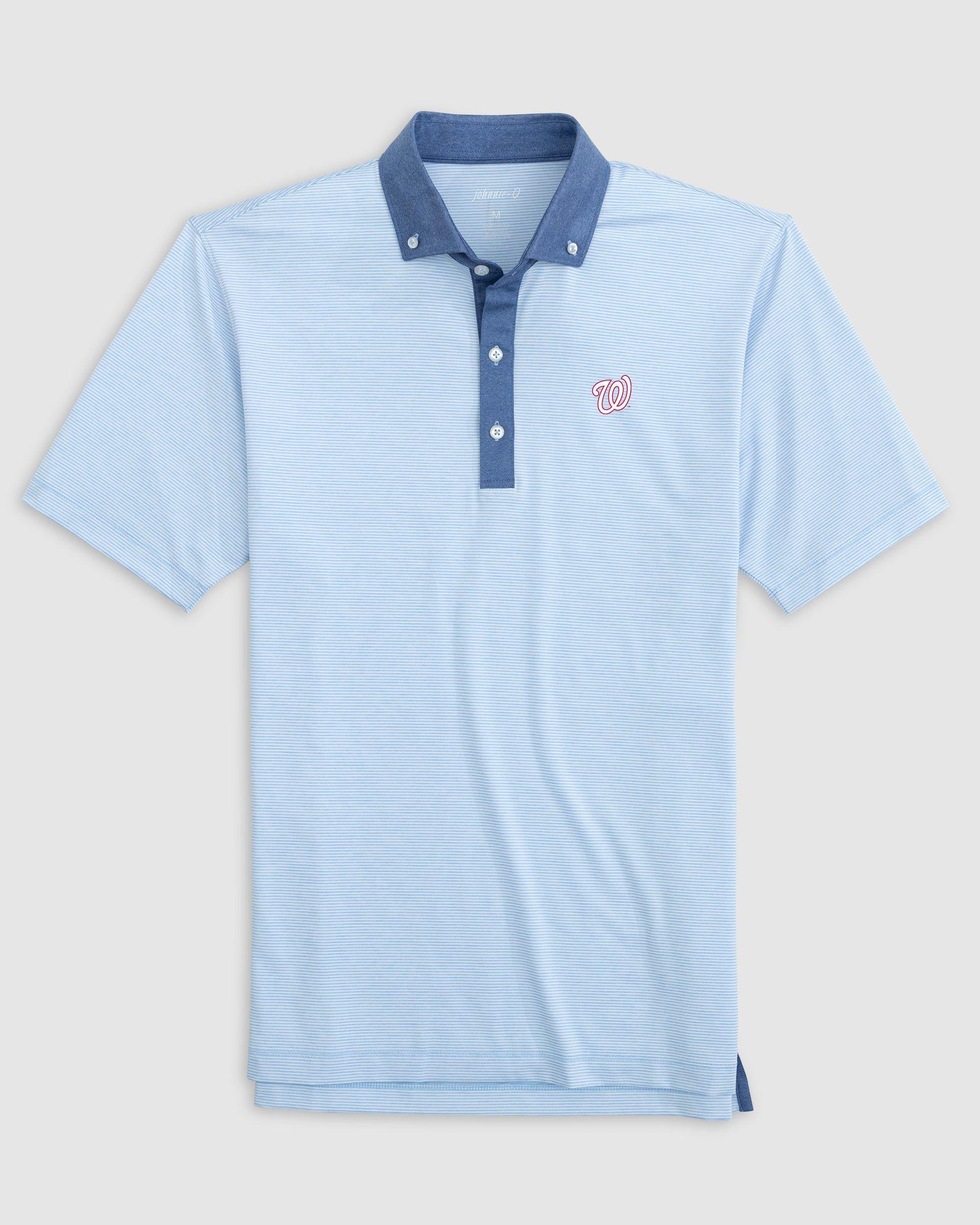 Ole Miss Walsh Striped Jersey Performance Polo Product Image