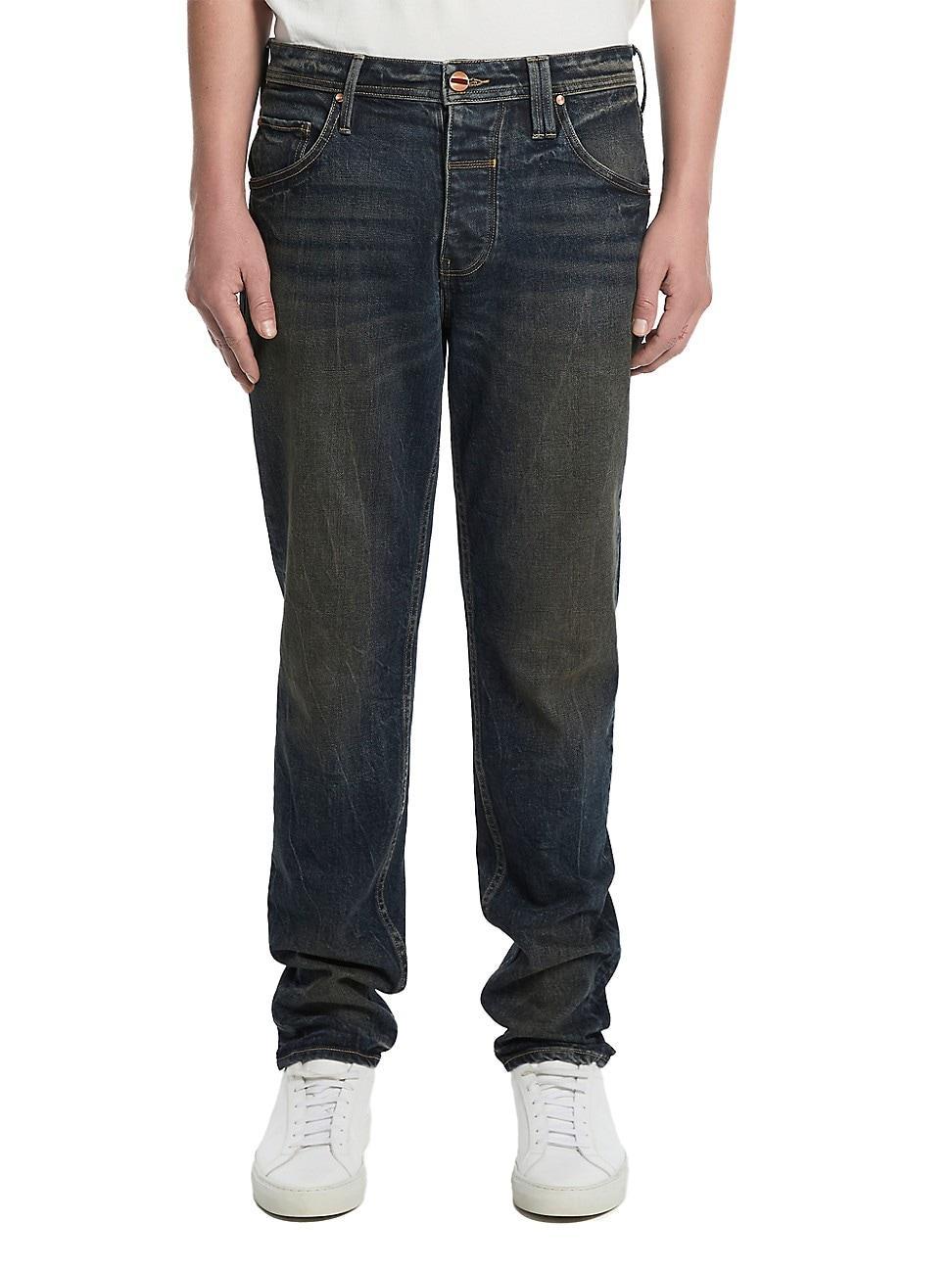 Mens Stretch Tapered Jeans Product Image