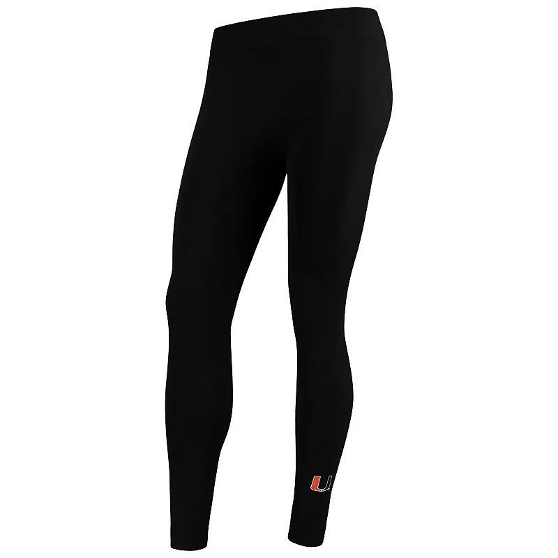 Womens ZooZatz Miami Hurricanes Fleece Leggings Product Image