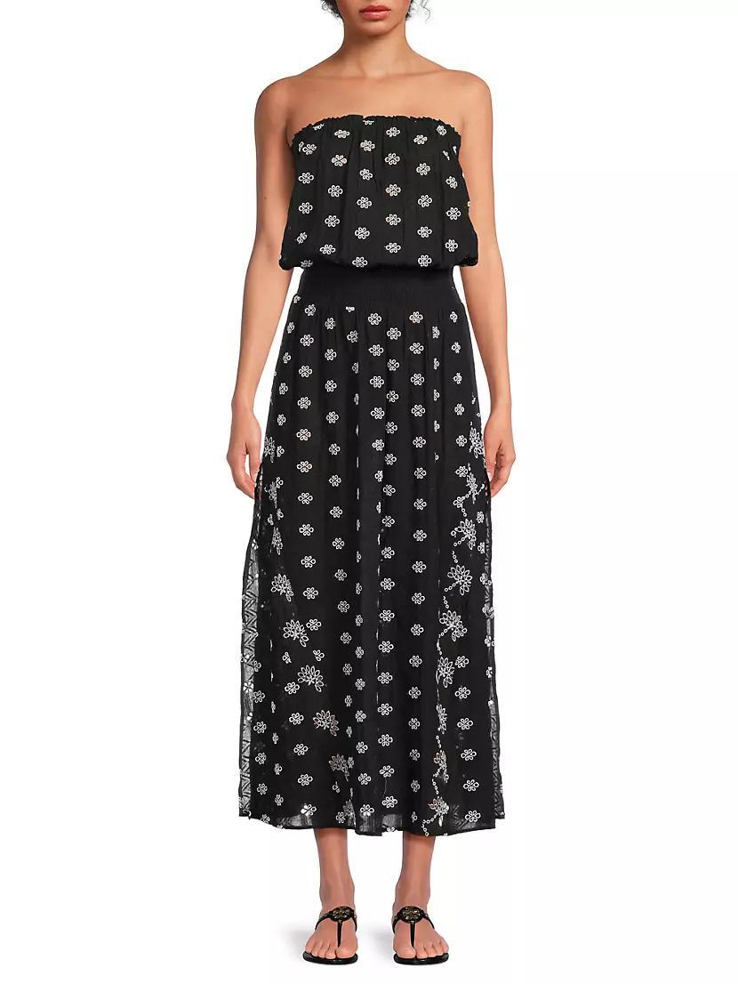 Cynthia Cotton Eyelet Midi-Dress Product Image