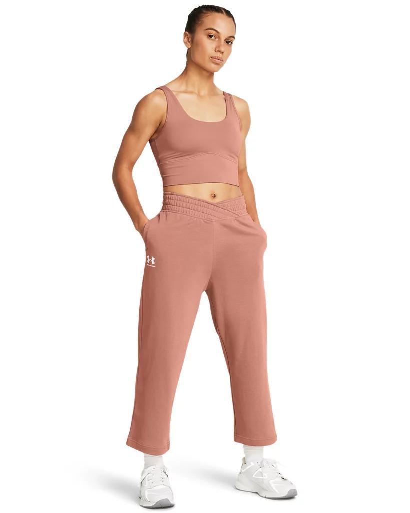 Women's UA Rival Terry Wide Leg Crop Pants Product Image