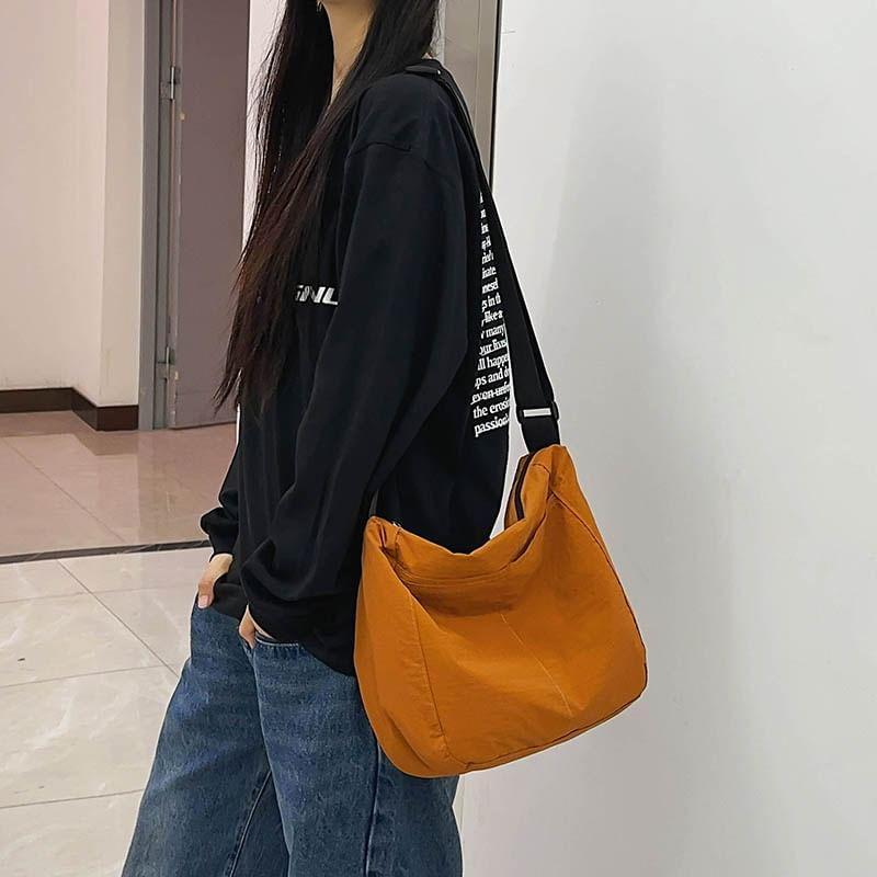 Plain Nylon Crossbody Bag Product Image