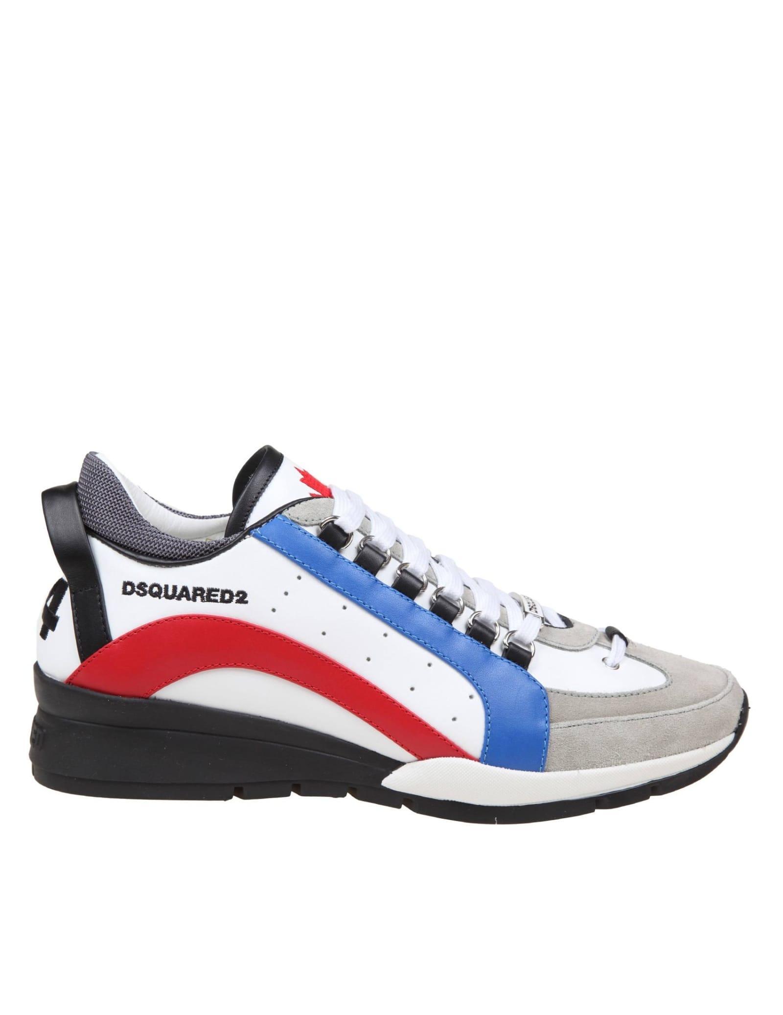 DSQUARED2 Sneakers In Leather And Suede In Multicolor Product Image