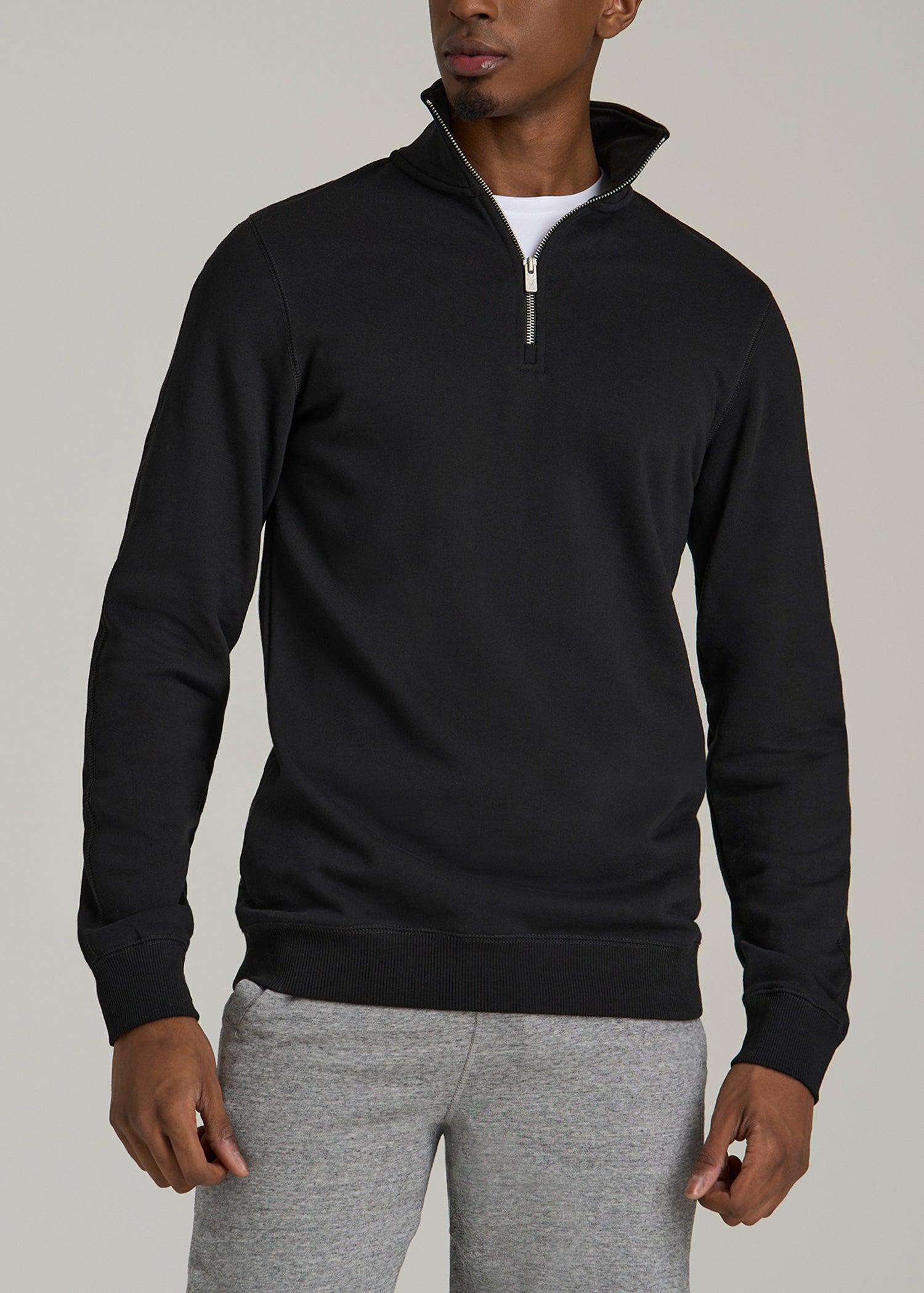 Wearever 2.0 French Terry Quarter-Zip Tall Men's Sweatshirt in Black product image