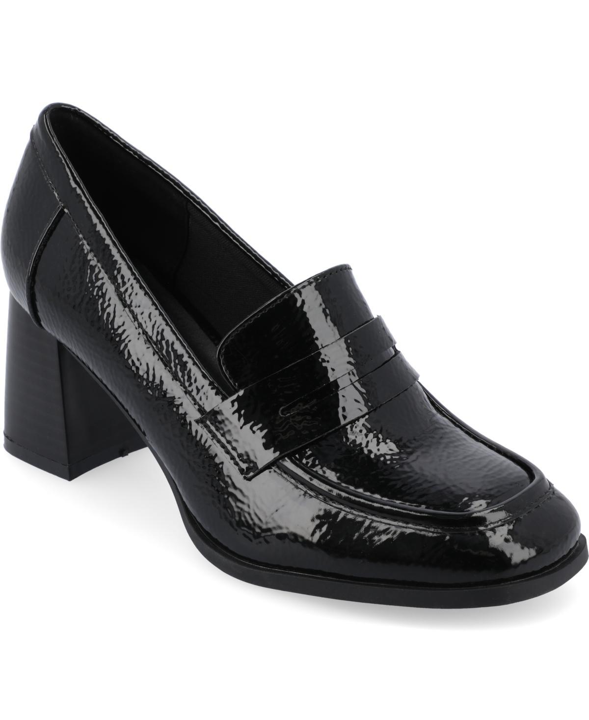 Journee Collection Womens Malleah Heeled Loafers Product Image