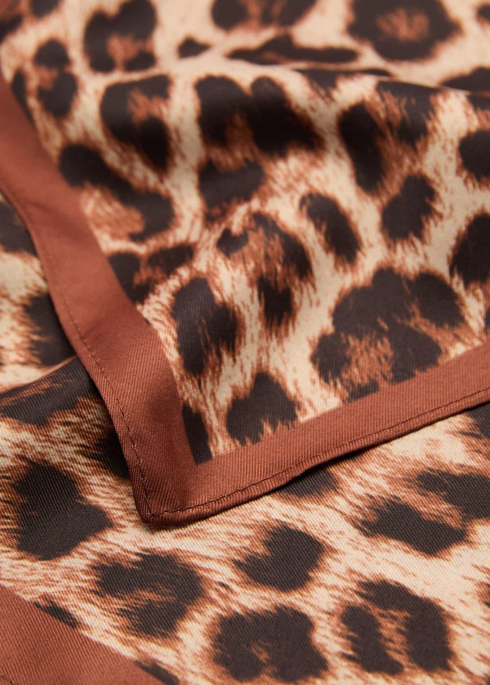 MANGO - Leopard printed scarf - One size - Women Product Image