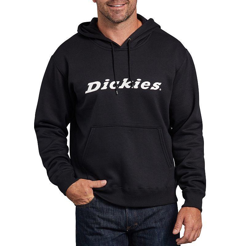 Mens Dickies Relaxed-Fit Fleece Logo Hoodie Black Product Image