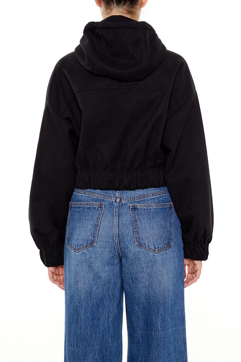 Hooded Zip-Up Bomber Jacket | Forever 21 Product Image