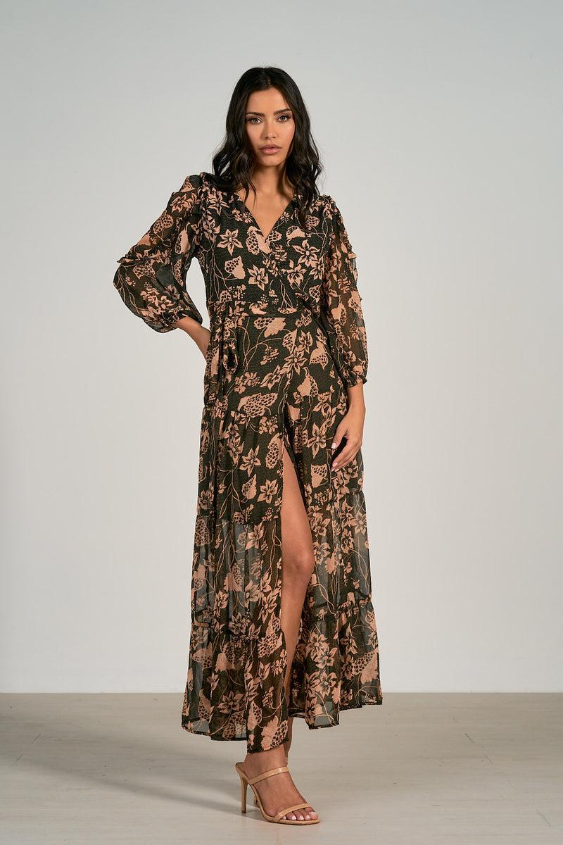 MAXI WRAP DRESS Product Image