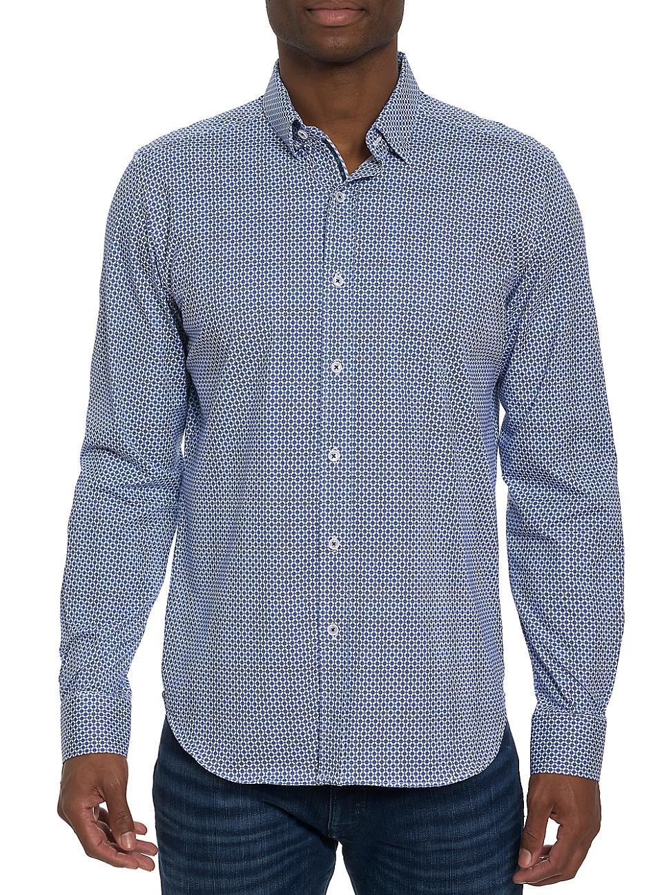 Robert Graham Girman Tailored Fit Long Sleeve Button Front Stretch Shirt Product Image