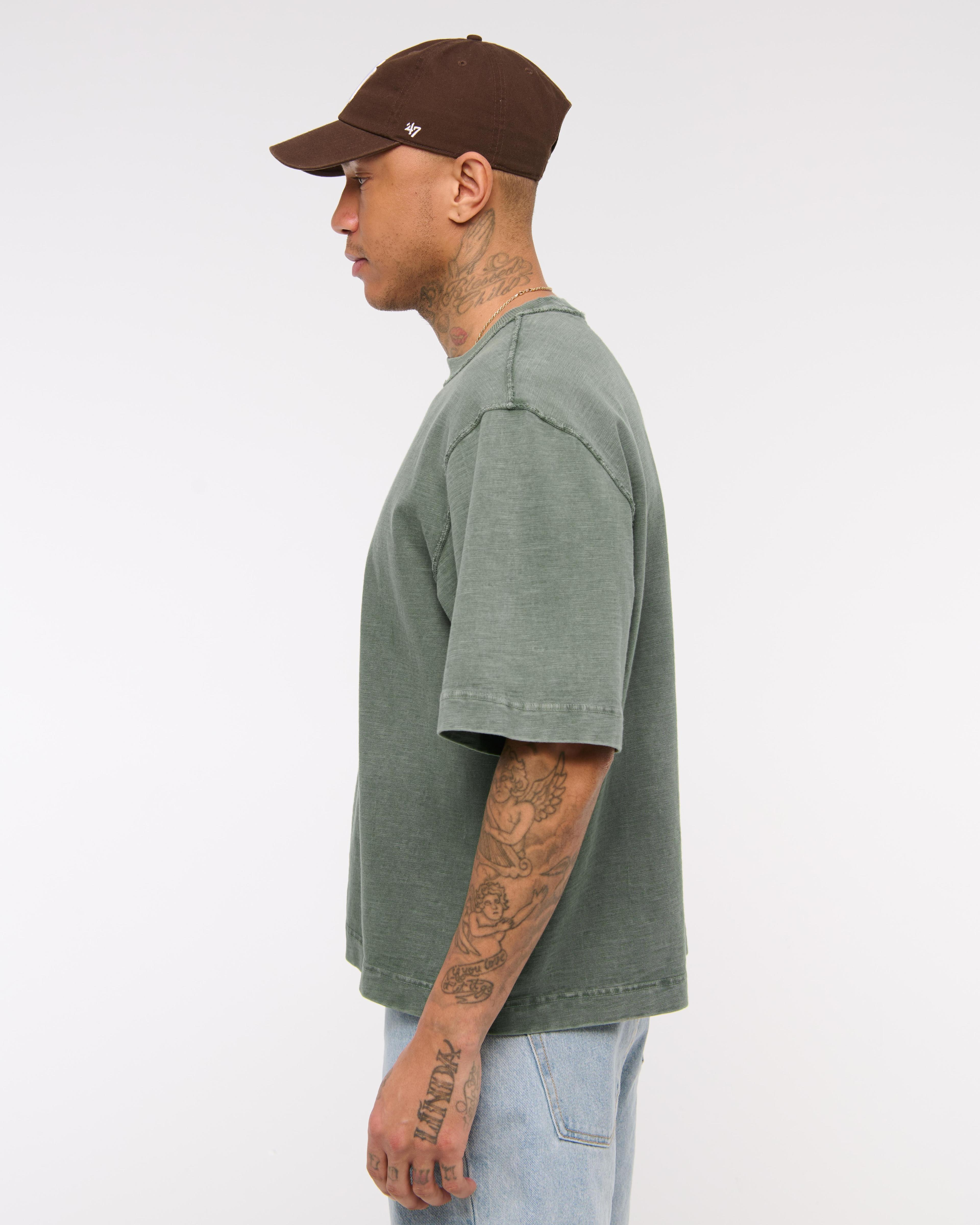 Premium Heavyweight Slub Cropped Tee Product Image