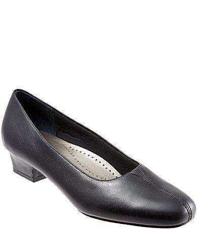 Trotters Doris Leather Block Heel Pumps Product Image