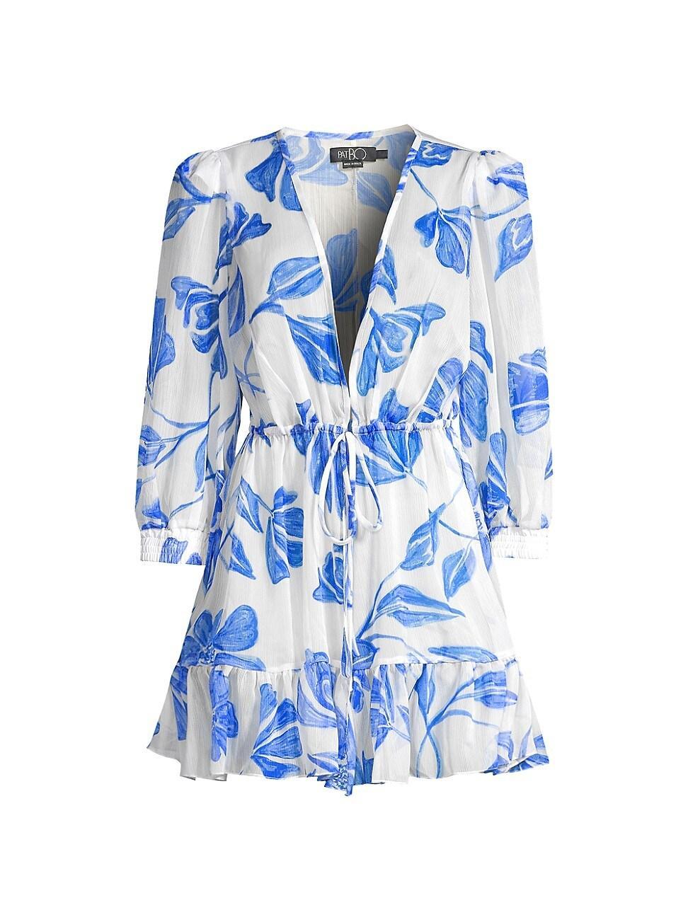 Womens Nightflower Floral Drawstring Cover-Up Product Image