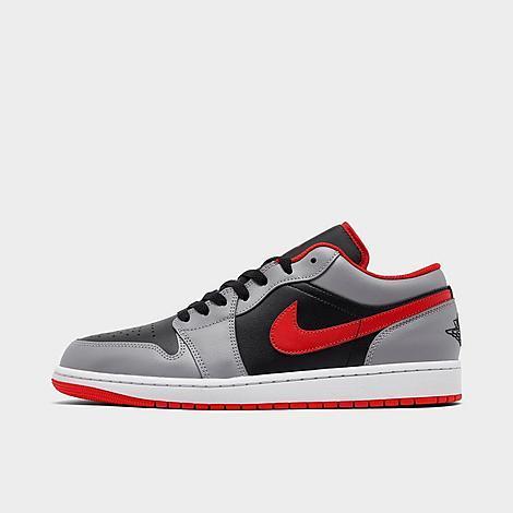 Jordan Mens Jordan AJ 1 Low - Mens Shoes Red/Black/Grey Product Image