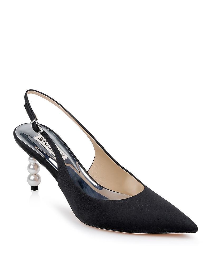 Badgley Mischka Womens Beatrix Pointed Toe Slingback Pumps Product Image