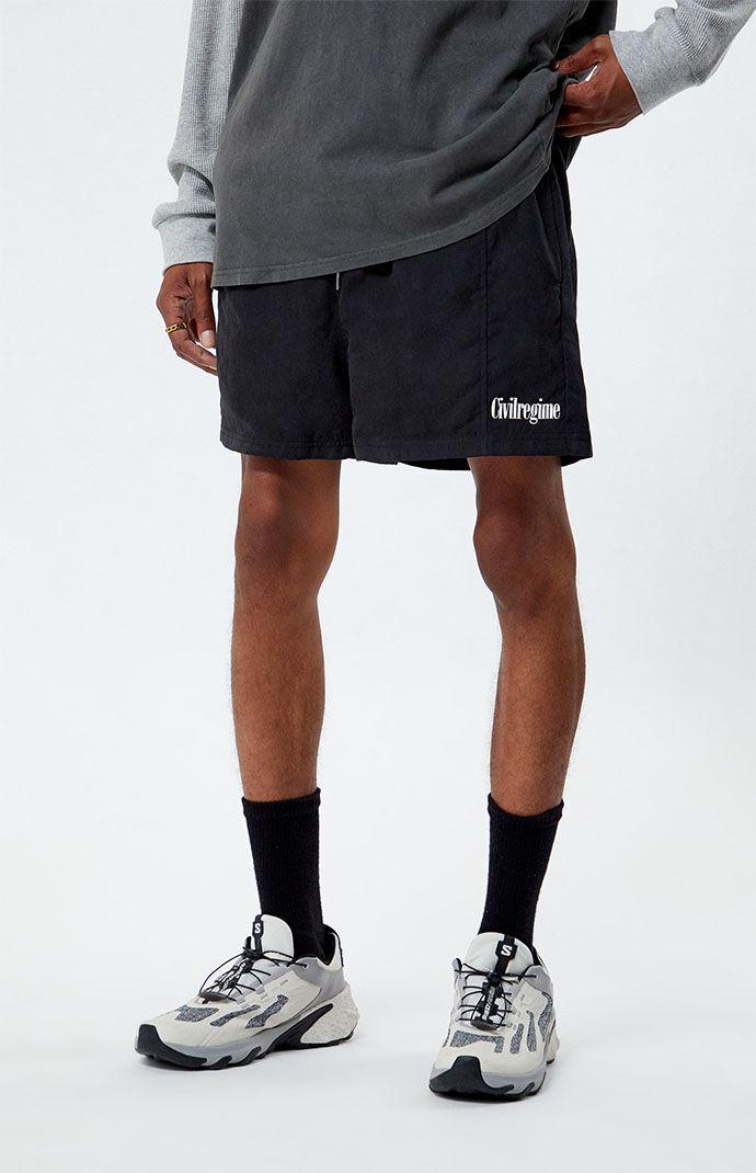 Civil Mens Faux Suede Shorts - Product Image