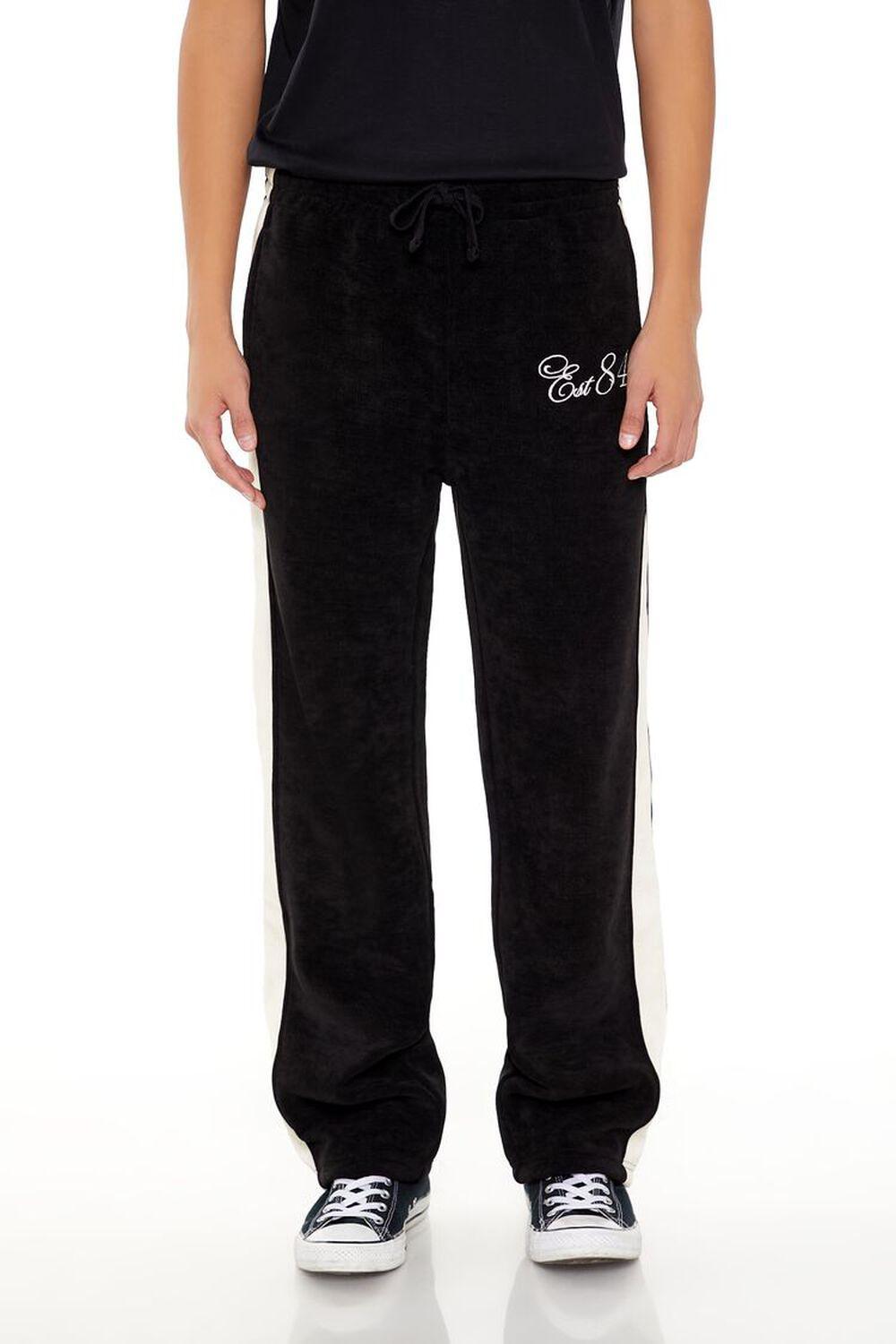 EST 84 Embroidered Sweatpants | Forever 21 Product Image