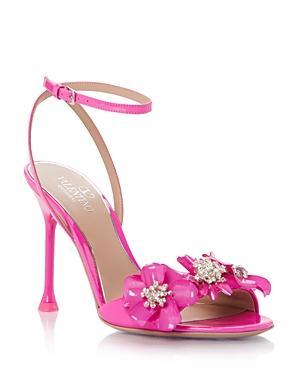 Valentino Garavani Women's Ankle Strap Embellished High Heel Sandals - 6 US / 36 EU - 6 US / 36 EU - Female Product Image