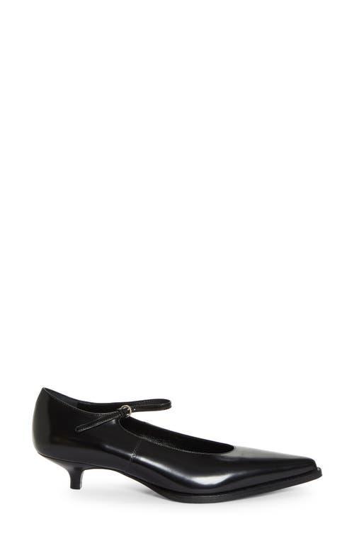 MIU MIU Kitten Heel Mary Jane Pump In Black Product Image