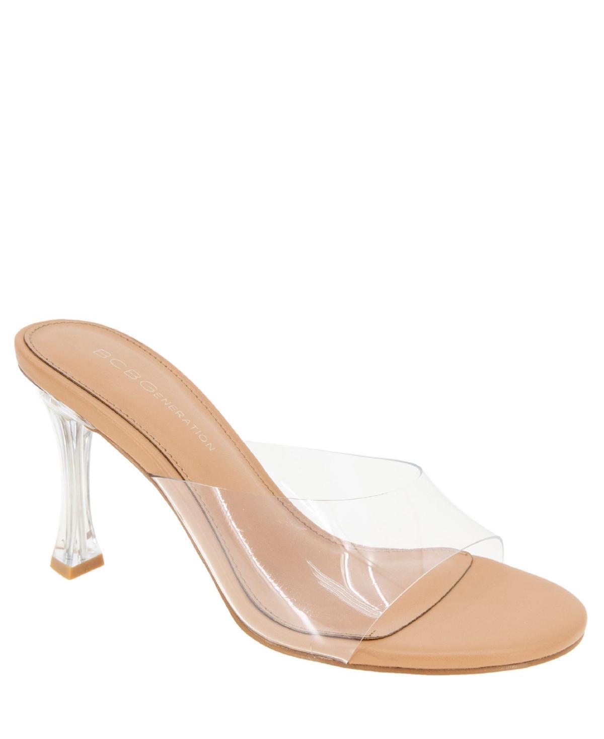 BCBGeneration Martina Clear Vinyl Dress Slides Product Image