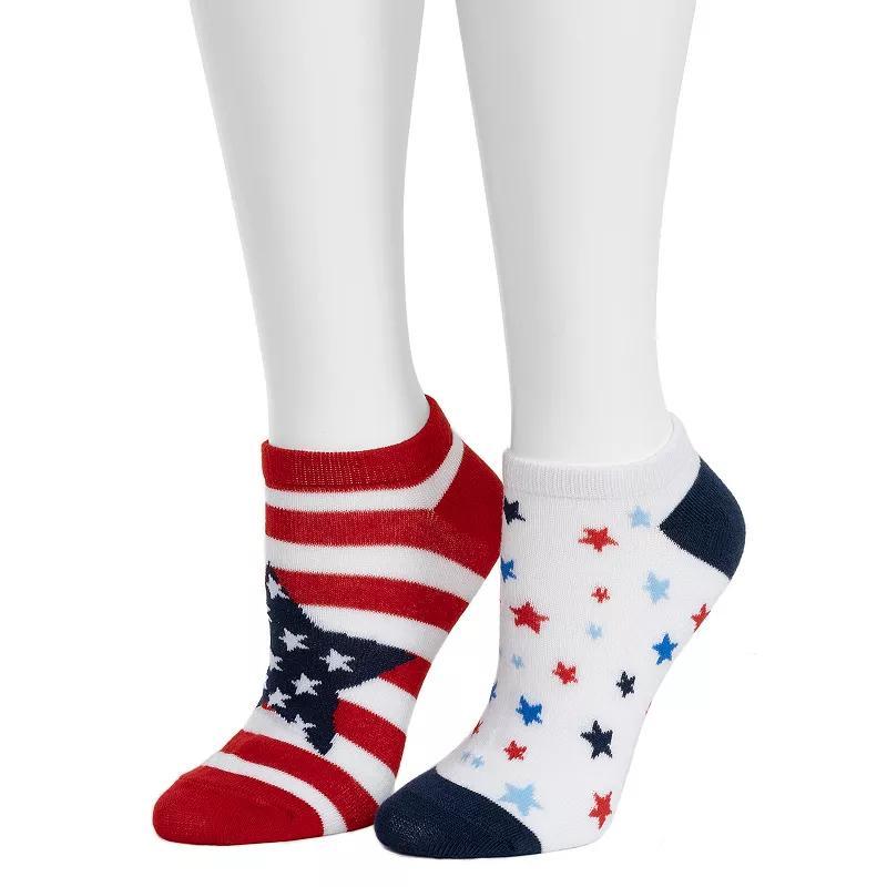 Womens 2-Pack Patriotic Low Cut Socks Product Image