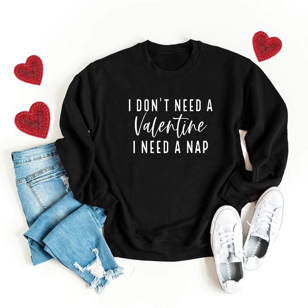 Simply Sage Market Women's Graphic Sweatshirt I Don't Need A Valentine Product Image