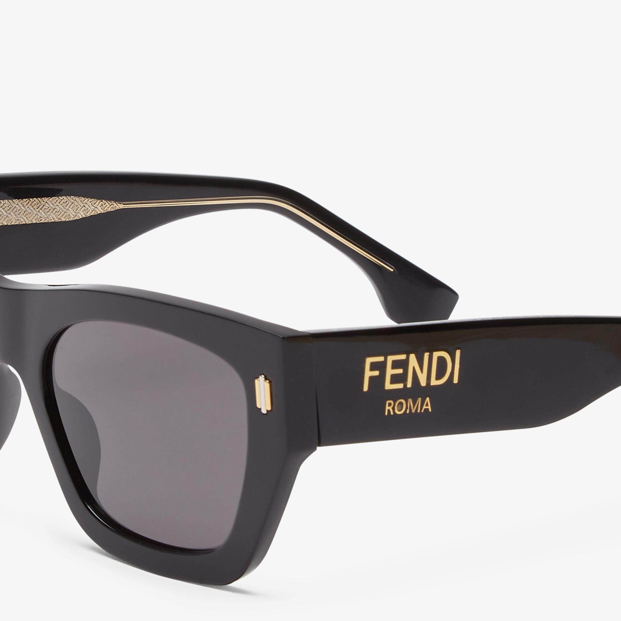 Fendi RomaBlack acetate sunglasses Product Image