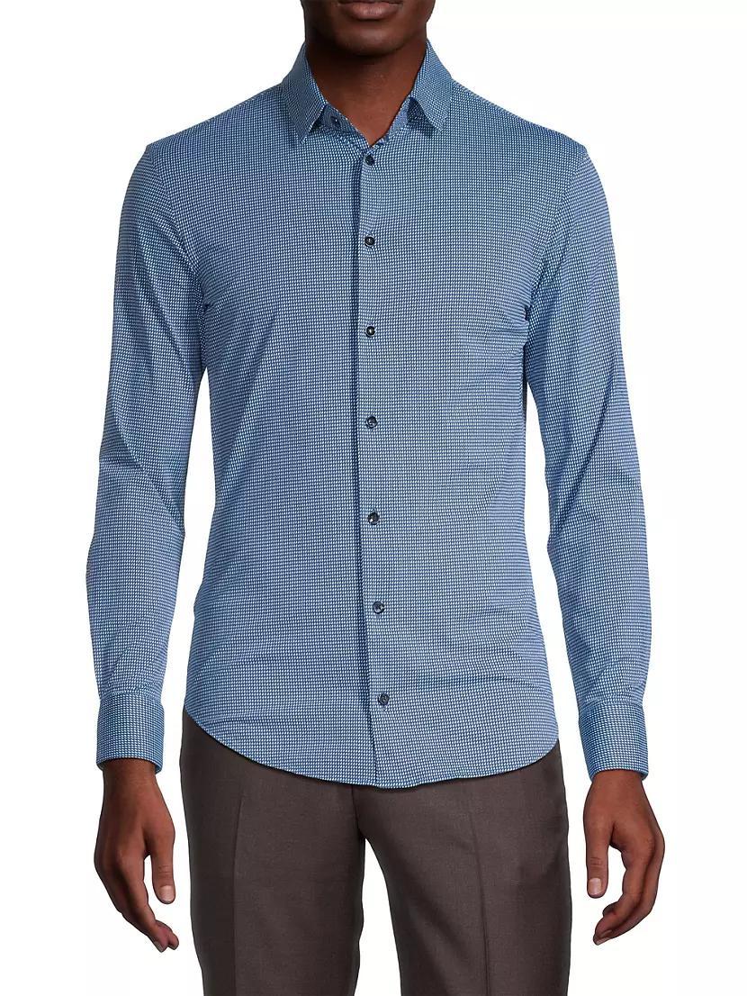 Micro Print Sport Shirt Product Image