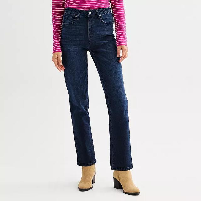 Womens Sonoma Goods For Life High Rise Straight Jeans Product Image