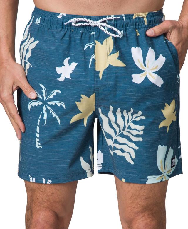 Reef Mens Harmon Tropical Print Drawstring 5-3/4 Swim Trunks Product Image