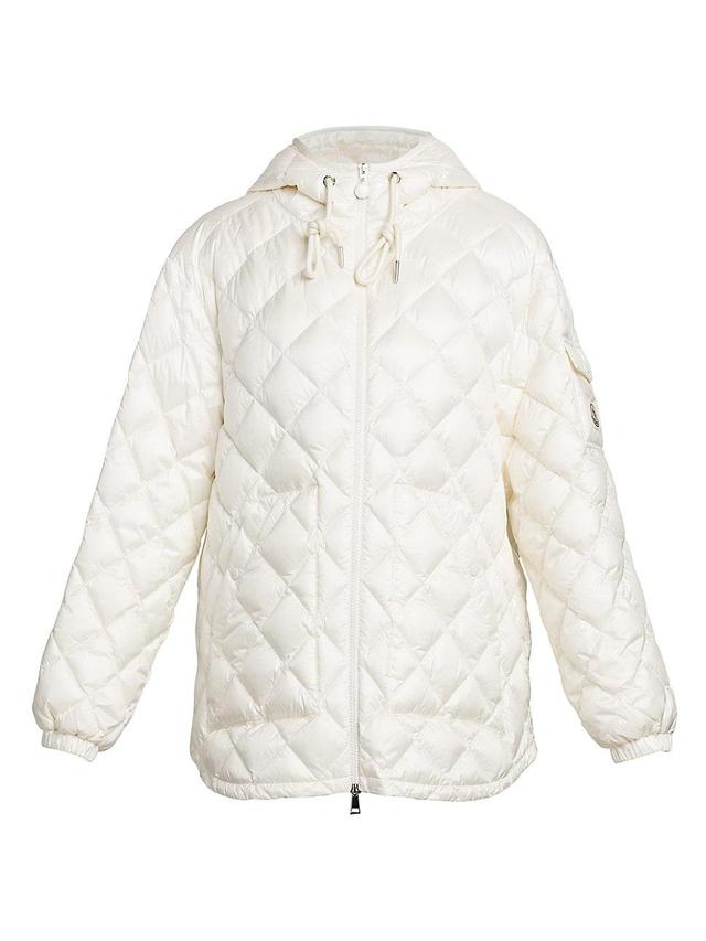 Moncler Diamond Quilted Hooded Down Jacket Product Image