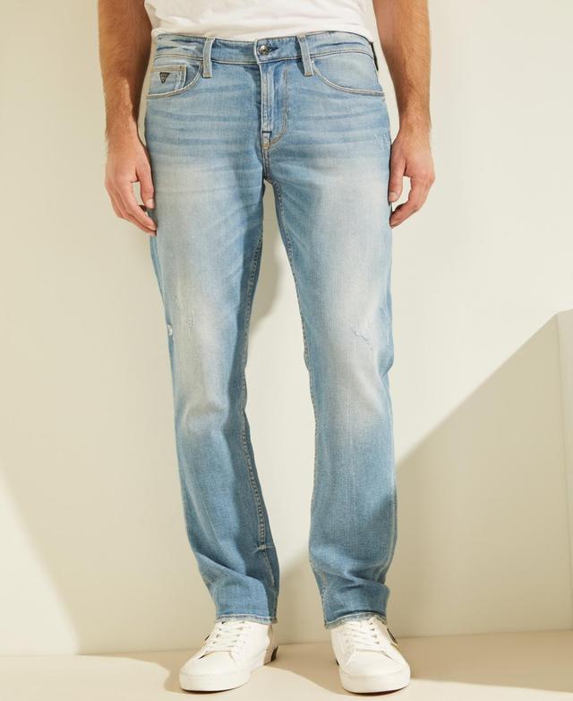 Mens Faded Slim Tapered Jeans Product Image