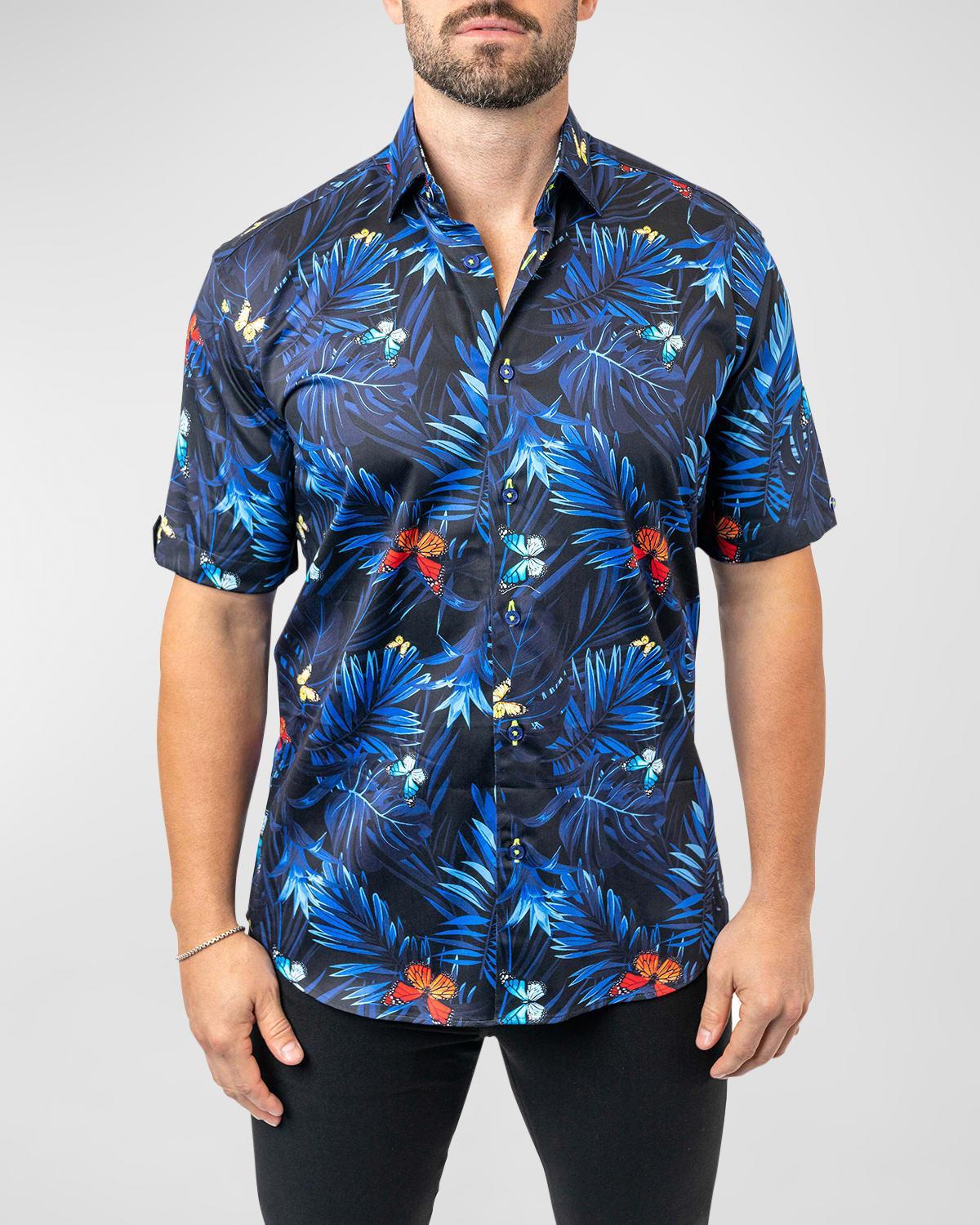 Mens Galileo Butterfly Palm Sport Shirt Product Image