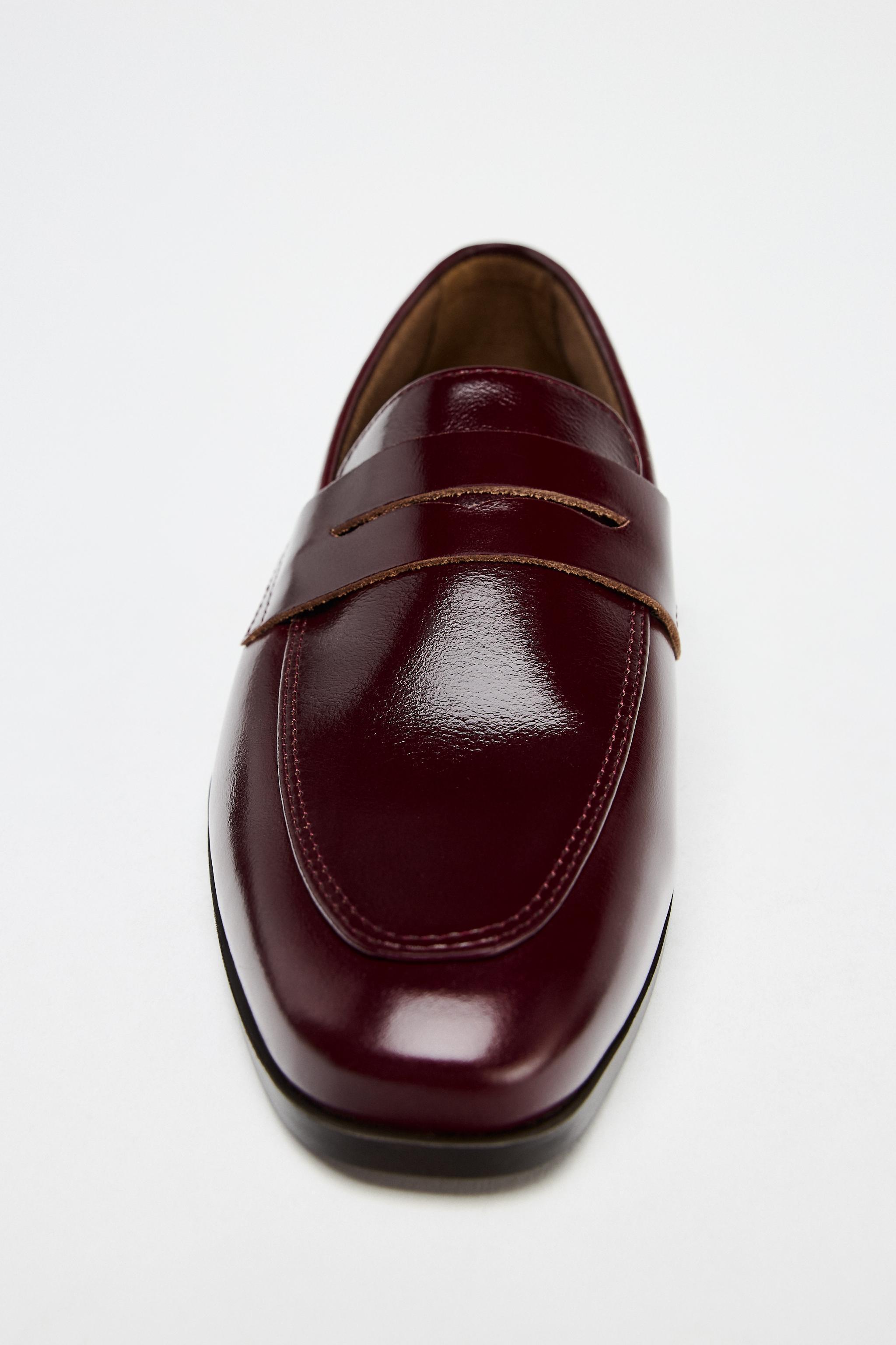 LEATHER PENNY LOAFERS Product Image