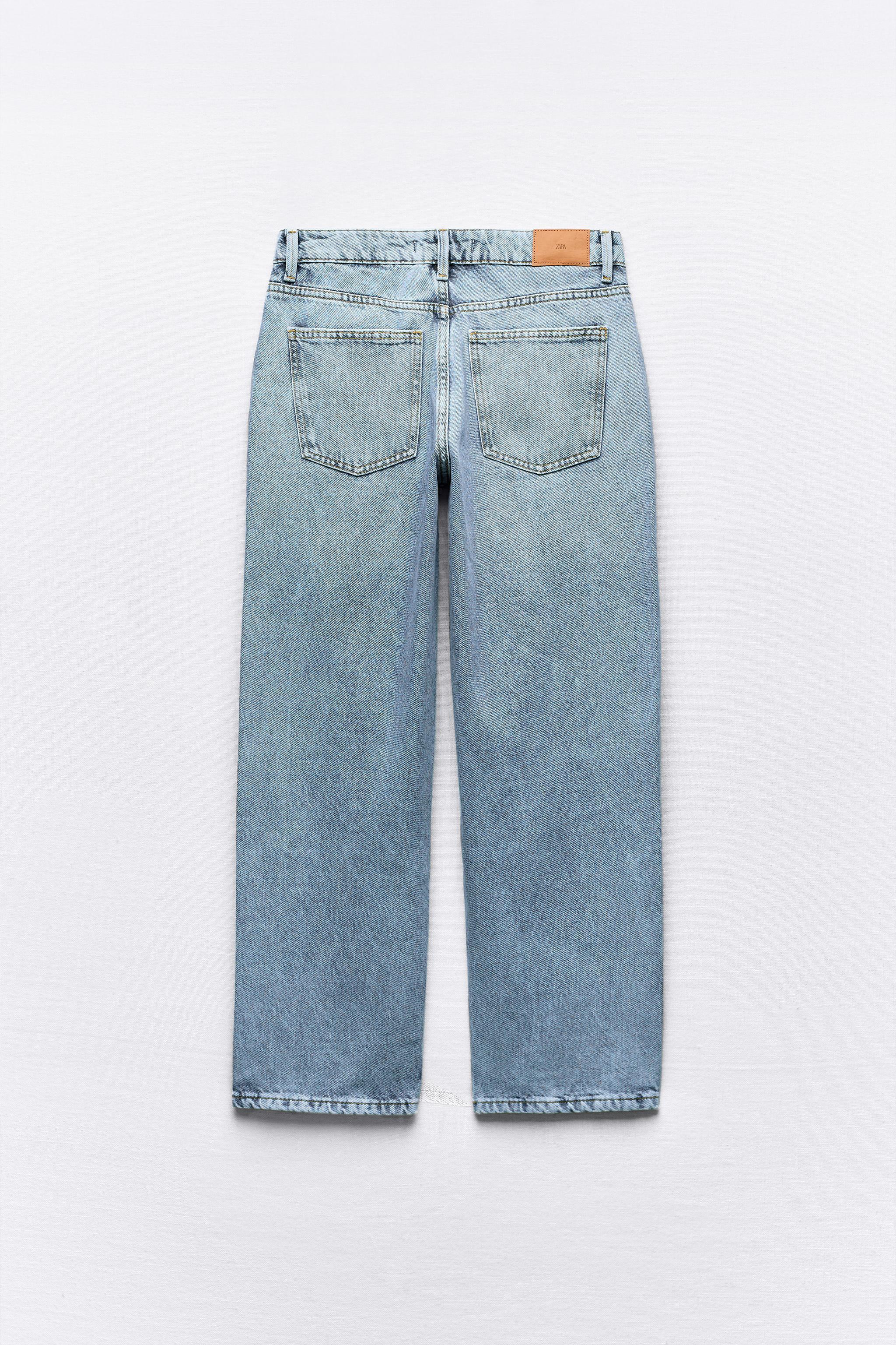 Z1975 HIGH WAIST CROPPED STRAIGHT JEANS Product Image