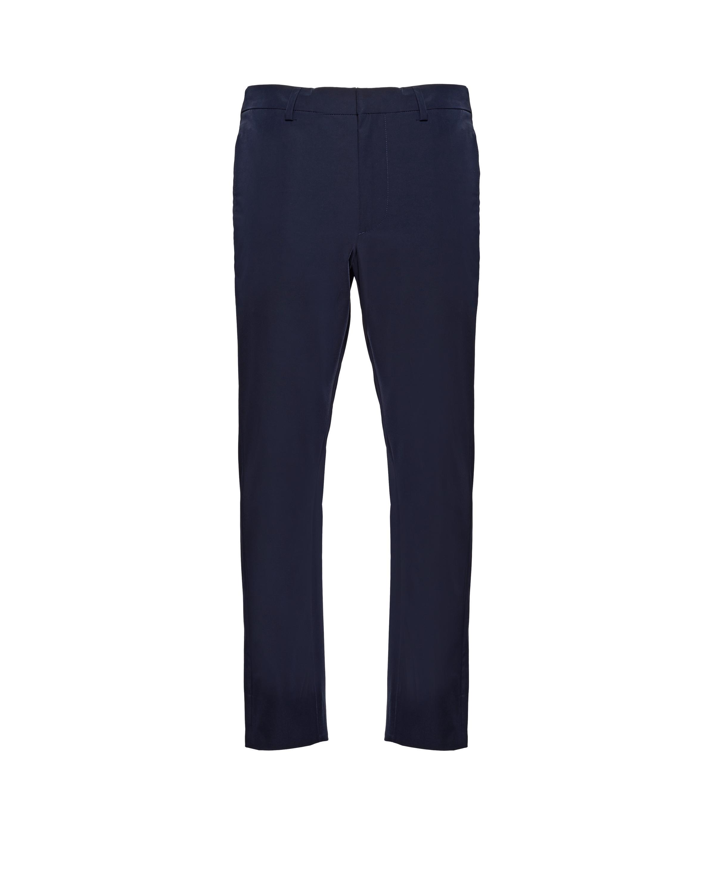 Light stretch technical fabric trousers Product Image