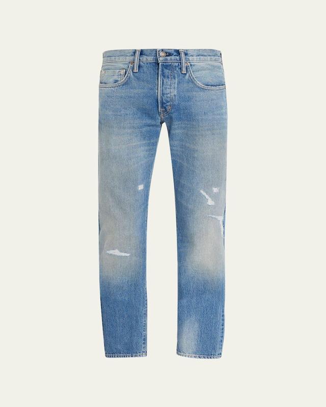 Mens Slim Fit Distressed Jeans Product Image