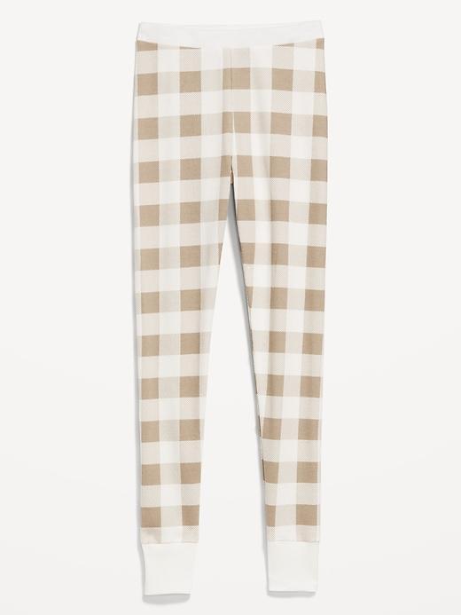 High-Waisted Waffle Pajama Leggings Product Image