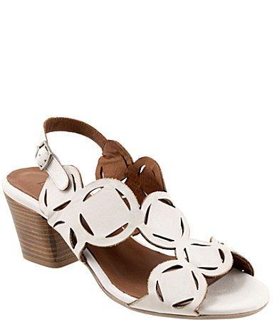 Bueno Cassidy Leather Geometric Cutout Sandals Product Image