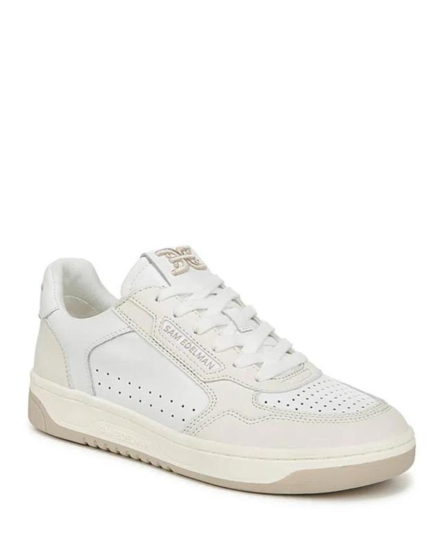 SAM EDELMAN Harper Sneaker White Sugar Leather Product Image