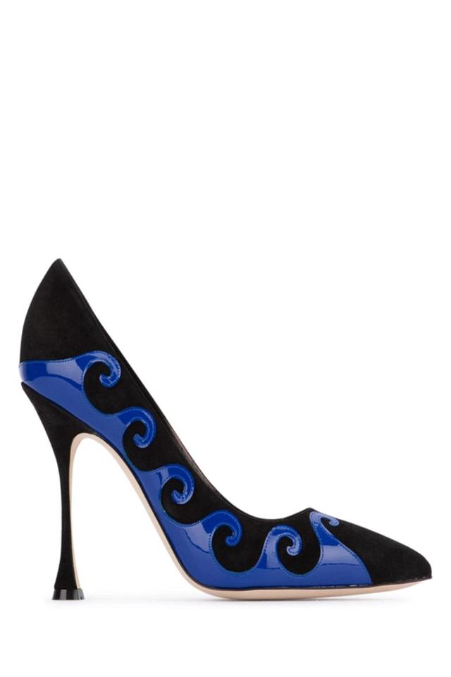 MANOLO BLAHNIK Scarpe Con Tacco-39 Nd  Female In Blckbblu Product Image