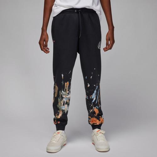 Jordan Mens Jordan Flight Artist Fleece Pants - Mens Black/Black Product Image