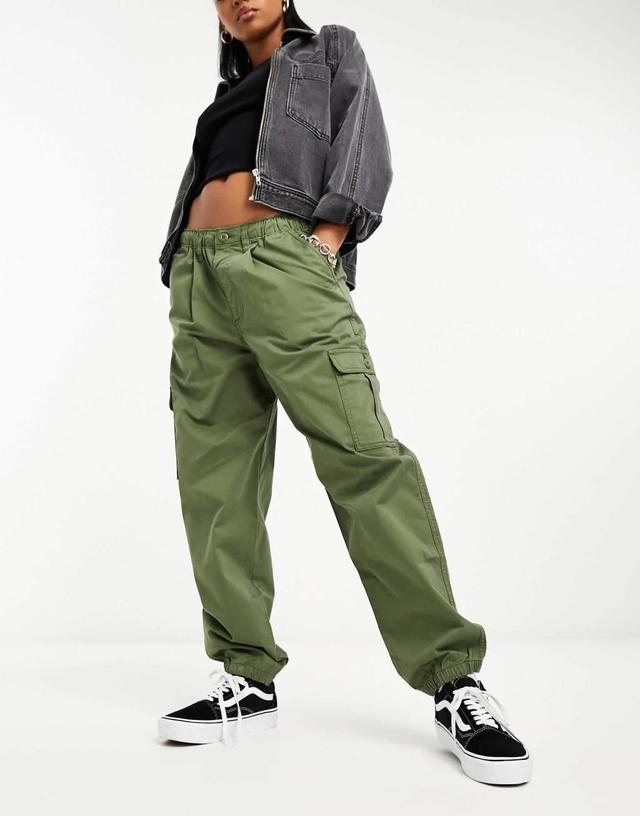 Vans drawstring cargo pants in khaki Product Image