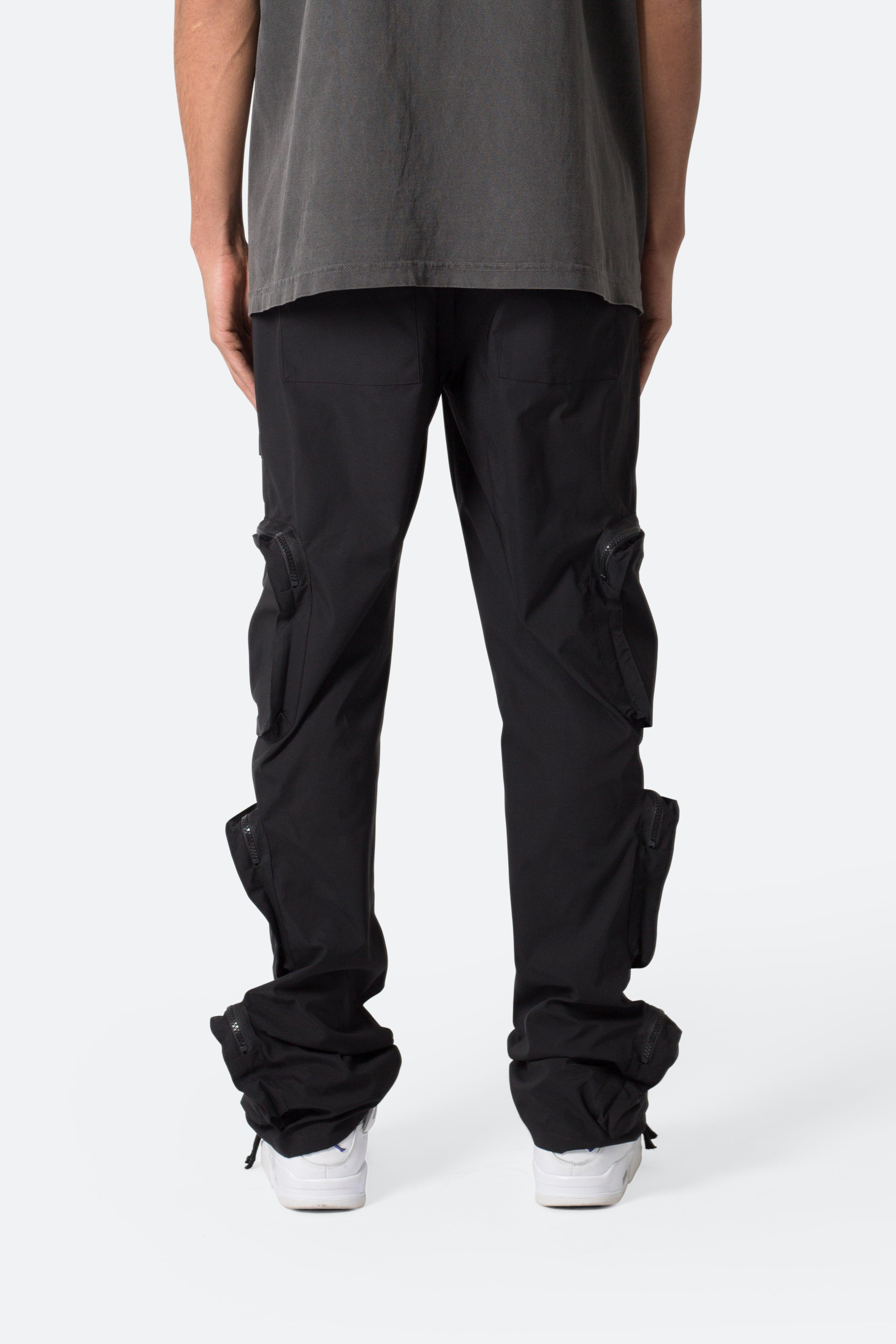 Multi Pocket Drawcord Pants - Black Product Image