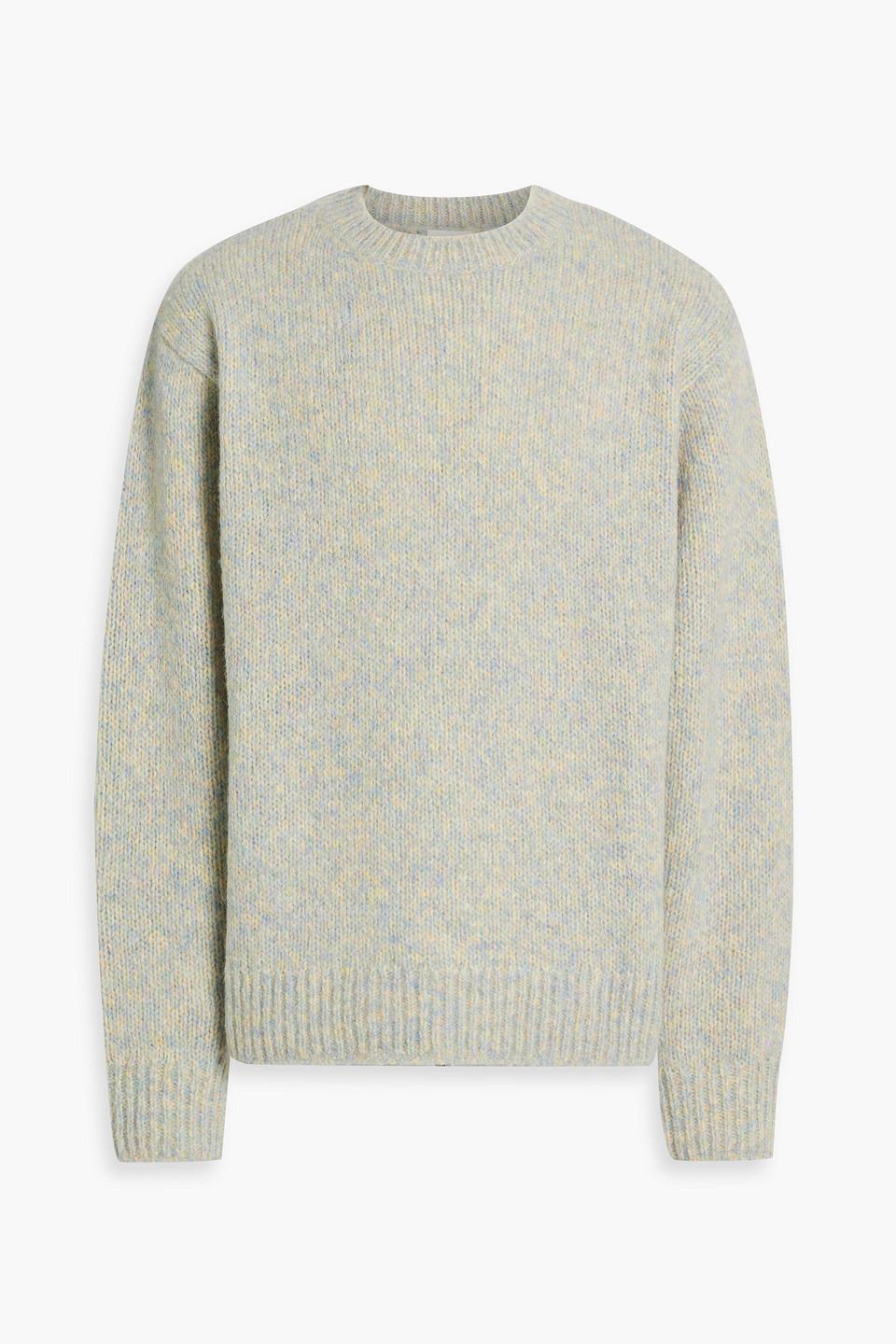 Alpaca-blend Sweater In Light Blue Product Image