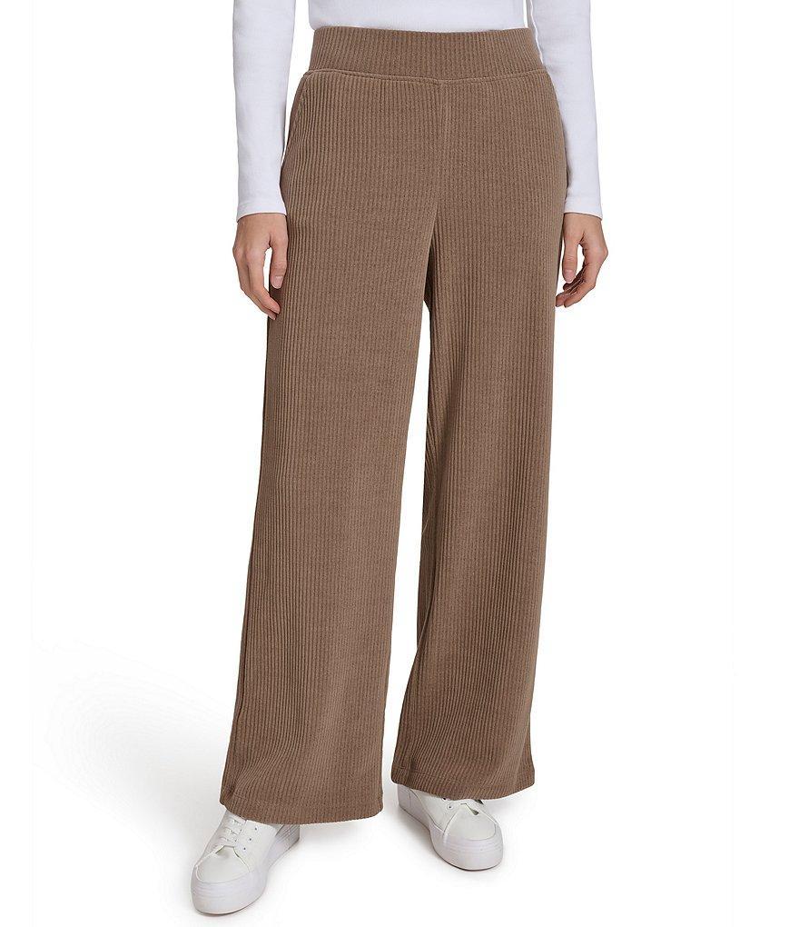 Andrew Marc Sport Luxe Chenille Ribbed Wide Leg Pant product image