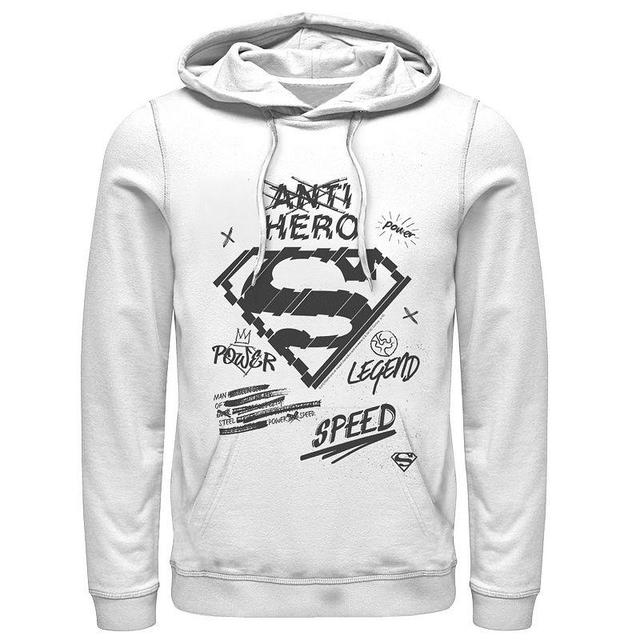 Mens DC Comics Superman Sketched Chest Logo Hoodie Product Image