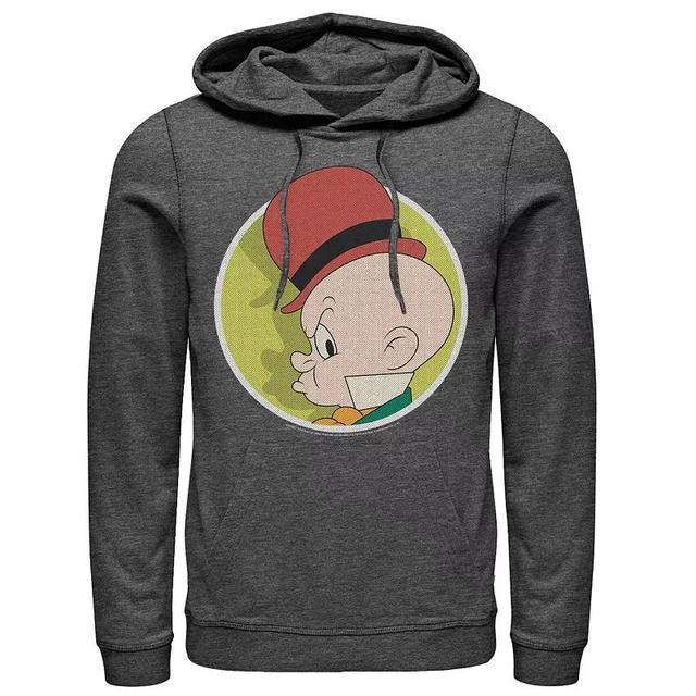 Mens Looney Tunes Elmer Fudd Profile Portrait Hoodie Grey Heather Product Image